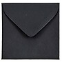 JAM Paper 3.125 x 3.125 Mini Square Invitation Envelopes, Black Linen, 25/Pack (V01200)~#|#~m003905204_sc7