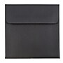 JAM Paper 5 x 5 Square Invitation Envelopes, Black Linen, 25/Pack (V01209)~#|#~m003905208_sc7