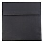 JAM Paper 5.5 x 5.5 Square Invitation Envelopes, Black Linen, 25/Pack (V01210)~#|#~m003905210_sc7