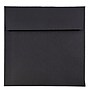 JAM Paper 6 x 6 Square Invitation Envelopes, Black Linen, 25/Pack (V01212)~#|#~m003905214_sc7