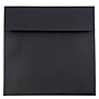 JAM Paper 7.5 x 7.5 Square Invitation Envelopes, Black Linen, 25/Pack (V01213)~#|#~m003905216_sc7