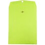 JAM Paper 10" x 13" Open End Catalog Colored Envelopes with Clasp Closure, Ultra Lime Green, 10/Pack (V0128186B)~#|#~m003905236_sc7