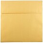 JAM Paper 8.5 x 8.5 Square Metallic Invitation Envelopes, Stardream Gold, Bulk 1000/Carton (V018319B)~#|#~m003905260_sc7