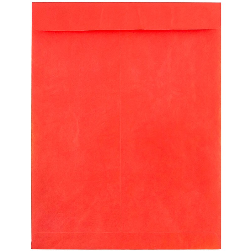 JAM Paper Tear-Proof Open End Catalog Envelopes, 10" x 13", Red, 25/Pack (V021383) image 1