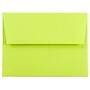 JAM Paper A2 Colored Invitation Envelopes, 4.375 x 5.75, Ultra Lime Green, 50/Pack (WDBH610I)~#|#~m003905271_sc7