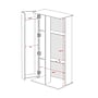 Prepac™ Grande Locking Media Storage Cabinet With Shaker Doors, Espresso~#|#~m003905287_sc7