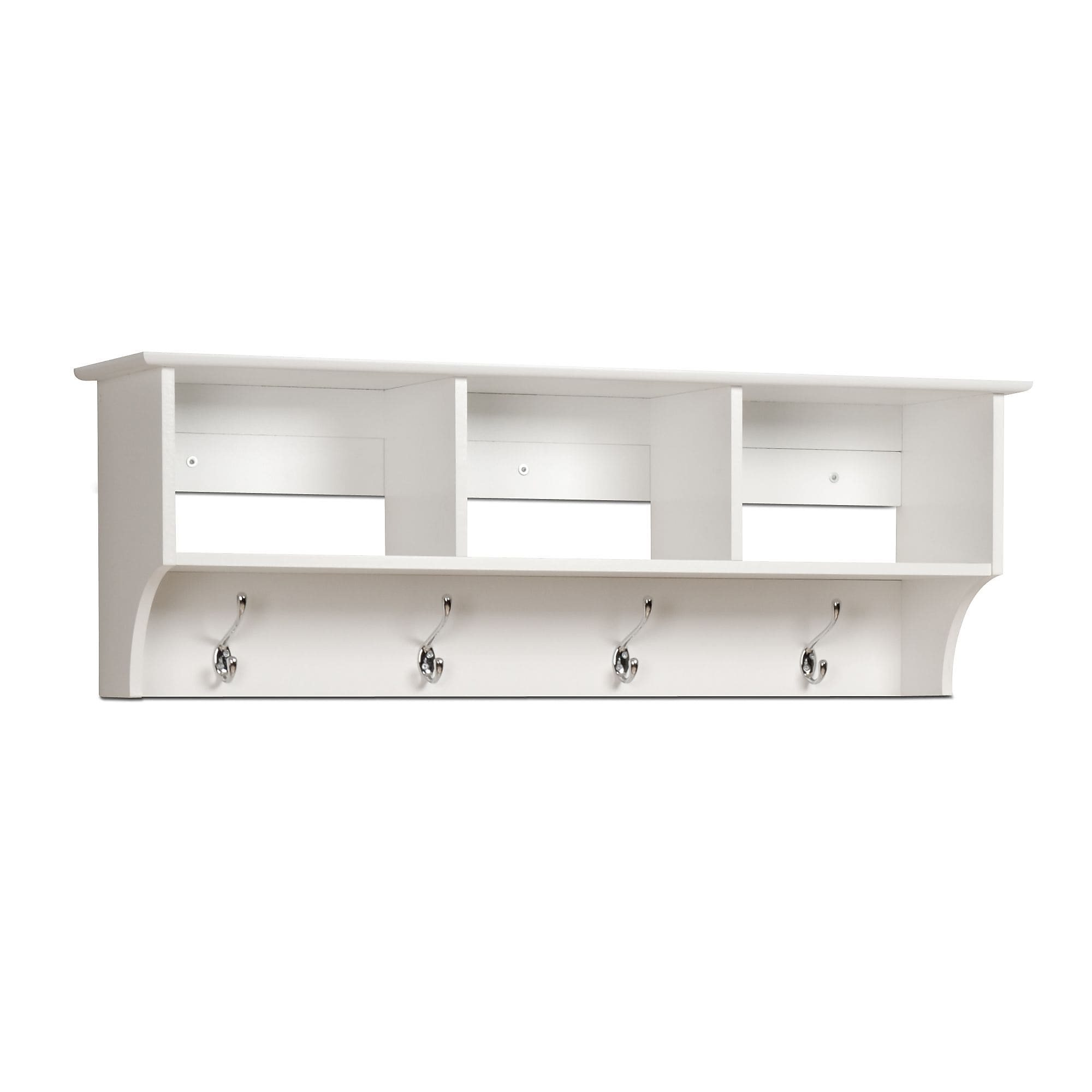 Prepac Sonoma Entryway Cubbie Shelf, 48″ x 11.5″, White Sansujyuku sansujyuku.com
