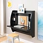 Prepac 42'' W L-Shape Metal Contemporary Wall Mounted Desk, Black (BEHW-0200-1)~#|#~m003905375_sc7