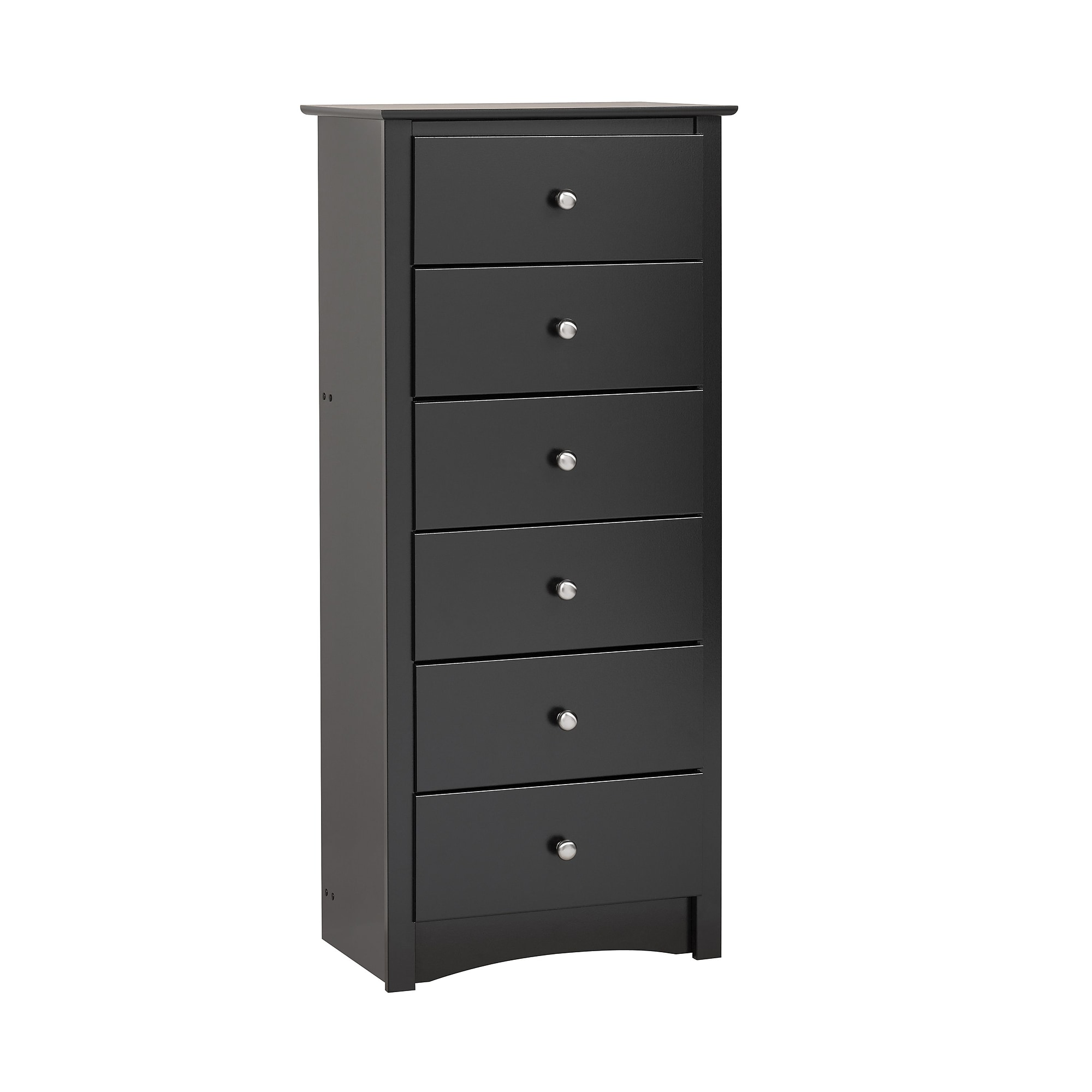 Prepac 53.25″ Sonoma Tall 6 Drawer Chest, Black Sansujyuku sansujyuku.com