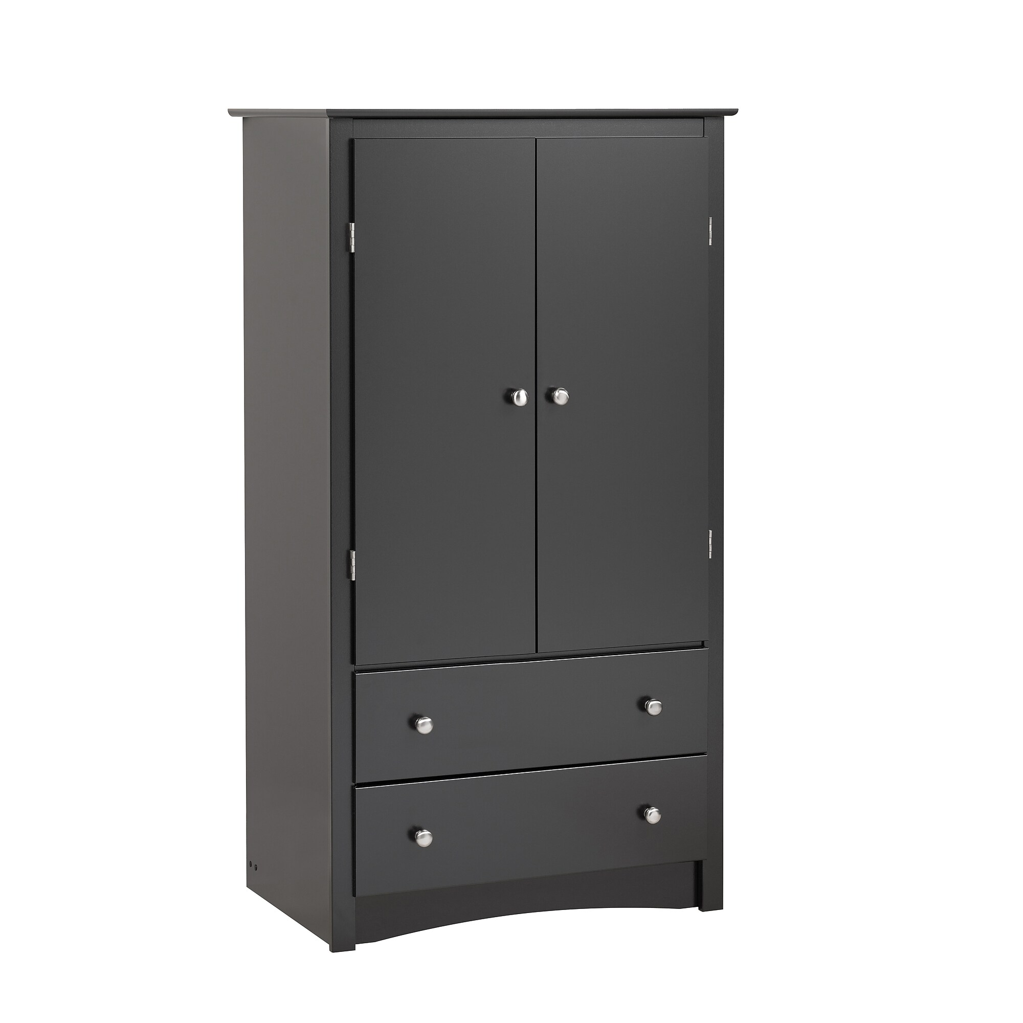 Prepac Sonoma Composite Wood 2 Drawer Armoire, Black Sansujyuku sansujyuku.com