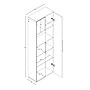Prepac™ HangUps 24" Laminate Large Storage Cabinet, Light Gray~#|#~m003905730_sc7