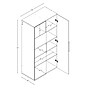Prepac™ HangUps 36" Laminate Large Storage Cabinet, Light Gray (GSCW-0708-2K)~#|#~m003905796_sc7