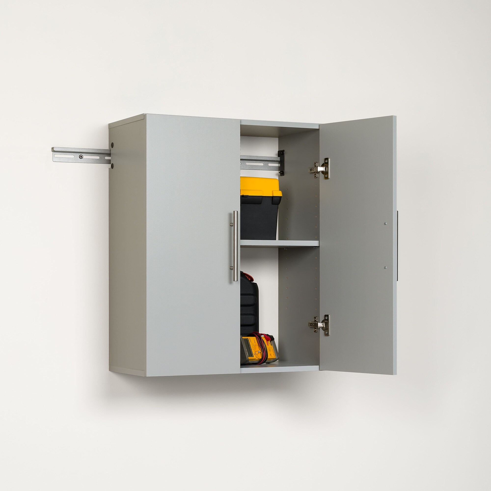Prepac HangUps 24″ Laminate Upper Storage Cabinet, Light Gray (GSUW-0706-1) Sansujyuku sansujyuku.com