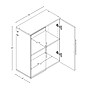 Prepac™ HangUps 24" Laminate Upper Storage Cabinet, Light Gray (GSUW-0706-1)~#|#~m003905806_sc7