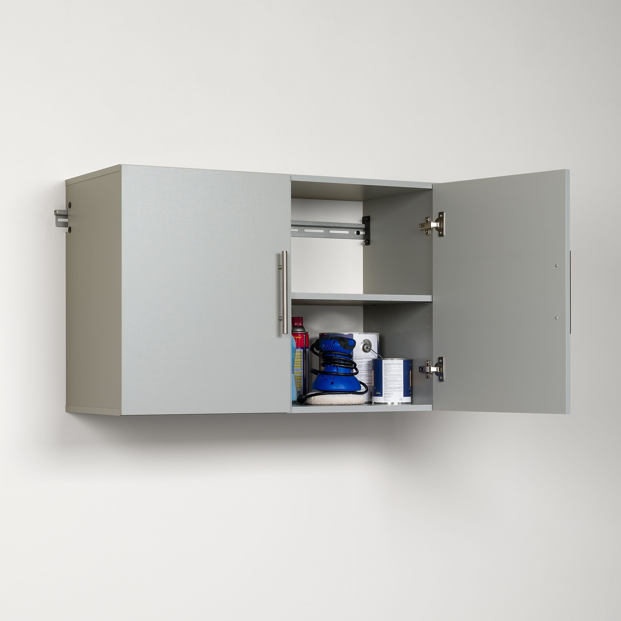 Prepac HangUps 36″ Laminate Upper Storage Cabinet, Light Gray Sansujyuku sansujyuku.com