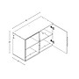Prepac™ HangUps 36" Laminate Upper Storage Cabinet, Light Gray~#|#~m003905852_sc7