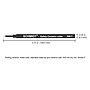 Schmidt 888 Safety Ceramic Rollerball Plastic Tube Refill, Fits Universal Pens, Fine, Red, 2 Pack (SC58110)~#|#~m003909887_sc7