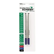 Schmidt 5285 Safety Rolling Tube Needle Point Refill, Fits Most Capped Rollerball Pens, Fine, Black, 2 Pack (SC58115)