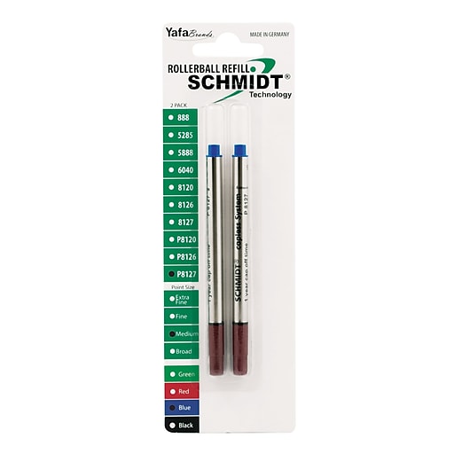 Schmidt 8127 Rollerball Short Capless Refill, Medium, Blue, 2 Pack (SC58132) Schmidt 8127 Rollerball Short Capless Refill, Medium, Blue, 2 Pack (SC58132)