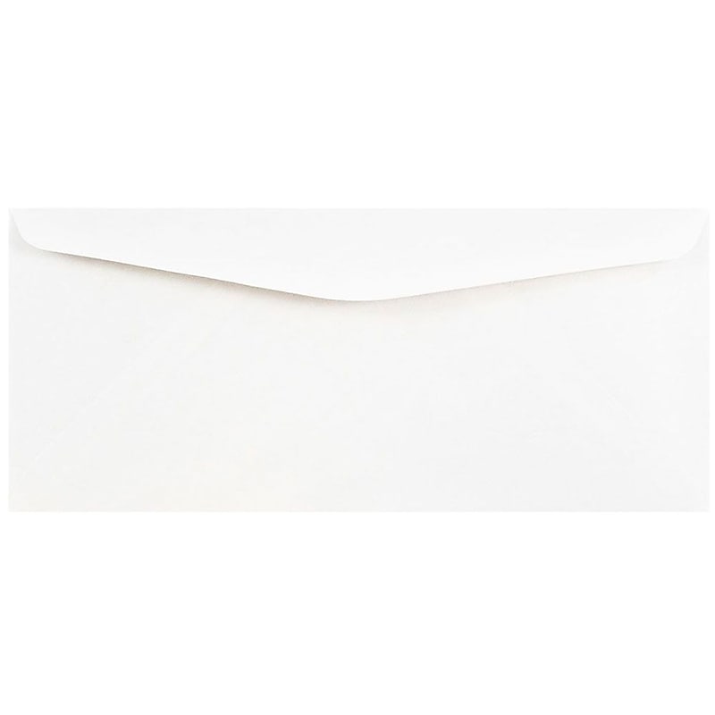 JAM Paper #10 Business Envelope, 4 1/8" x 9 1/2", White, 100/Pack (35532I) image 1