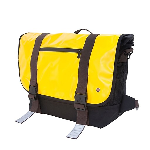 Token Lorimer Vinyl Messenger Bag Large Yellow (TK615 YEL) at Staples