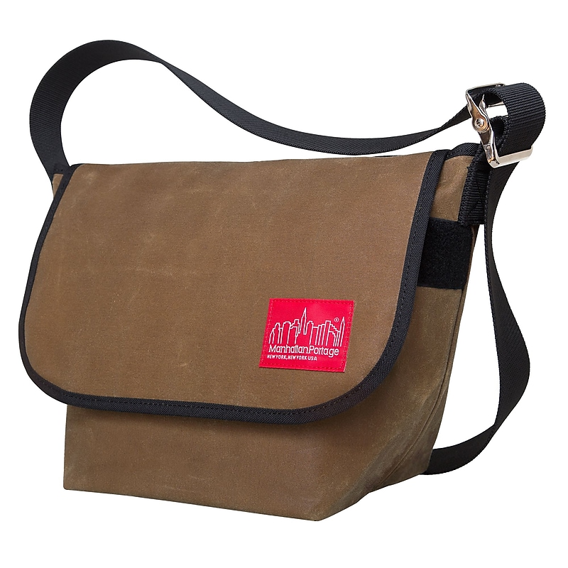 Manhattan Portage Waxed Vintage Messenger Bag Small Field Tan (1605V-WP FTAN) image 1