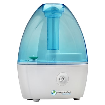 PureGuardian Ultrasonic Cool Mist Tabletop Humidifier, 0.21-Gallon, White/Blue (H910BL)