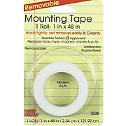 Miller Studio Remarkably Removable Magic Mounting Tape, 1" x 48", White, Bundle of 12 (MIL3238)