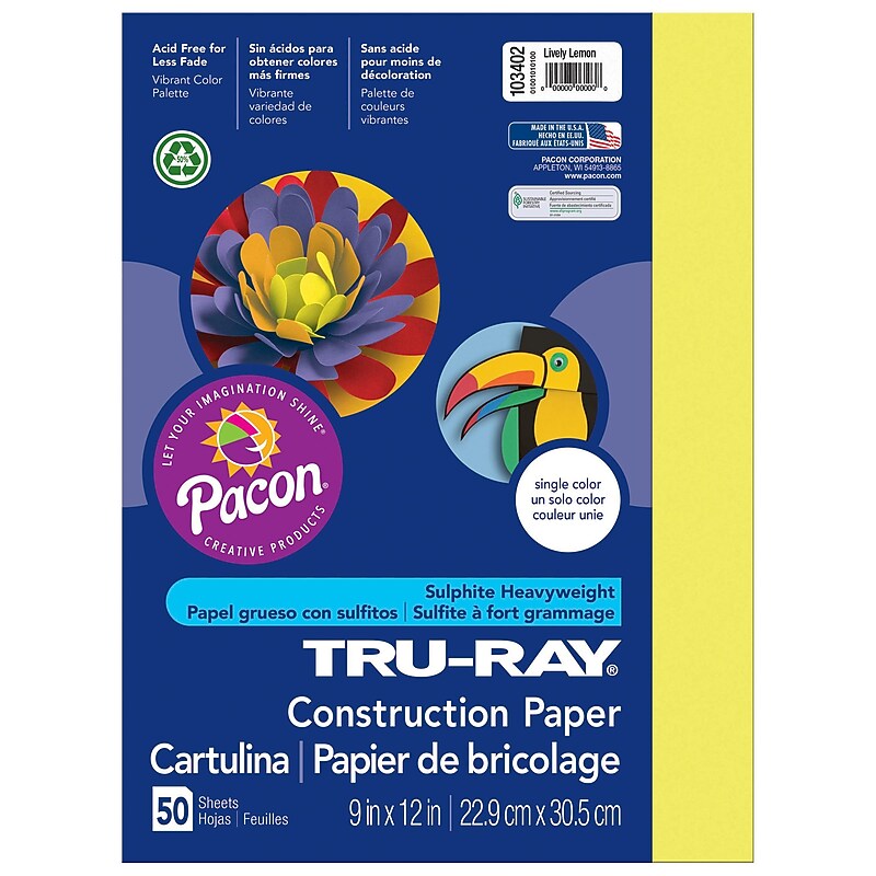 Pacon Tru-Ray Construction Paper - 12