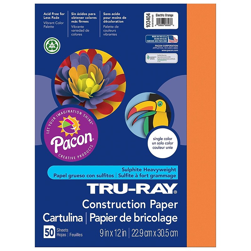 Pacon Tru-Ray Construction Paper - 12
