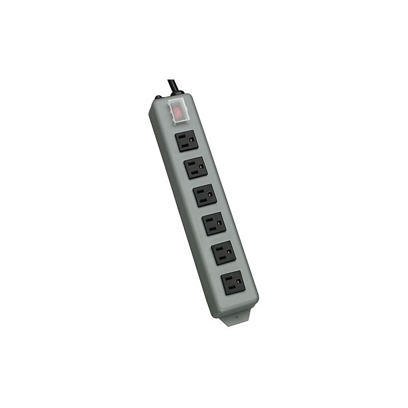 Tripp Lite 6 Outlet Power Strip, Blue Gray (UL24RA-15) image 1
