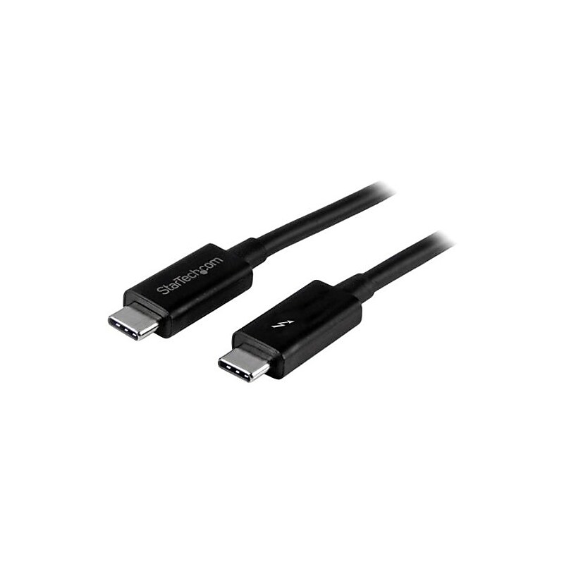 StarTech.com® TBLT3MM1M 3.3' USB 3.1 Male/Male Data Transfer Cable, Black image 1
