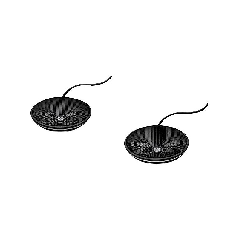 Logitech Expansion Microphone for GROUP System, Black, 2/Set (989-000171) image 1