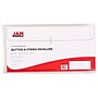 JAM Paper® #10 Plastic Envelopes with Button and String Tie Closure, 5 1/4 x 10, Clear Poly, 12/pack (921B1CL)~#|#~m003956010_sc7