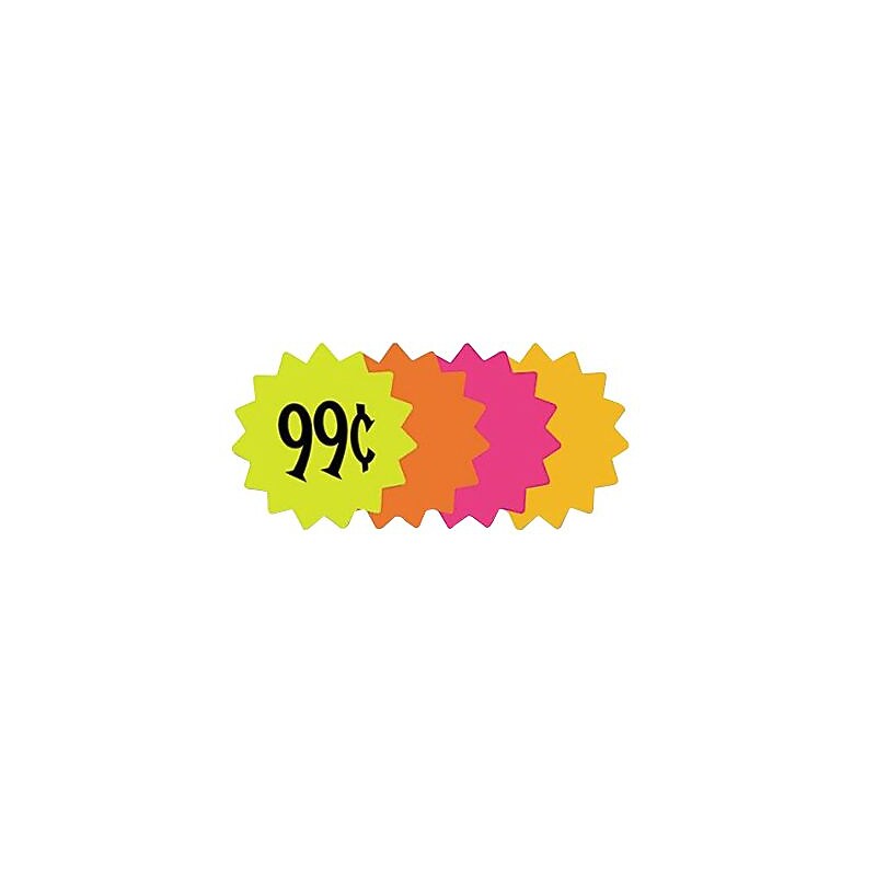Cosco Die Cut Paper Signs, 4" Round, Assorted Colors, 60/Pack (090249) image 1