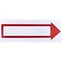 Cosco Stake Sign, 6" x 17", Blank White with Printed Red Arrow (098056)~#|#~m003956183_sc7