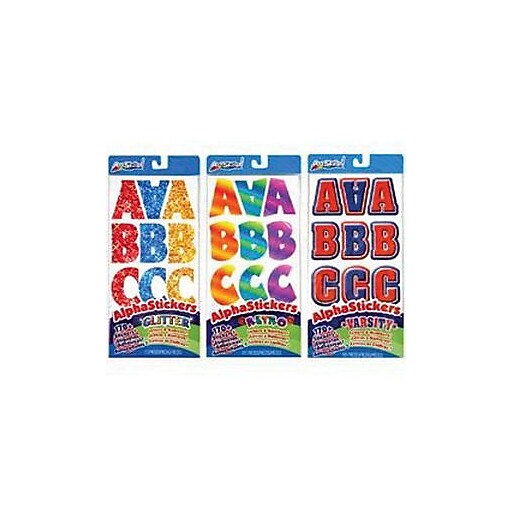 ArtSkills® Alpha Stickers Letters and Numbers, Assorted (PA1294) at Staples