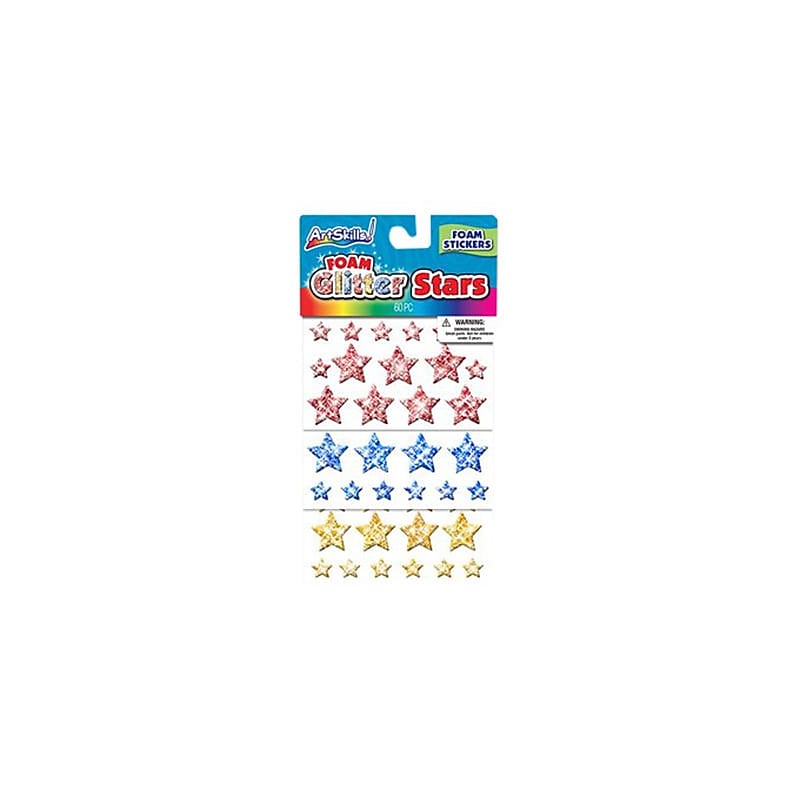 ArtSkills® Glitter Foam Star, 60/Pack (PA-1727) image 1