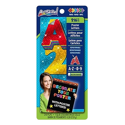 ArtSkills Glitzer-Smiley-Aufkleber, 390 Stück – Bunte Sticker Für Schulprojekte Und Scrapbooking