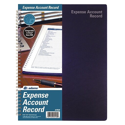 TOPS™ Expense Account Record Book, Weekly, 11" x 8 1/2" (AFR20) at Staples