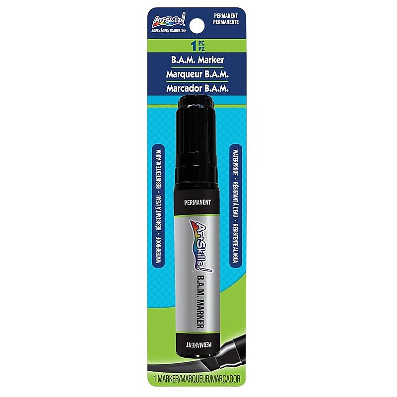 ArtSkills B.A.M. Alcohol-Based Marker, Bold Point, Black (PA-1447) image 1