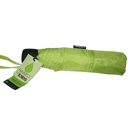 Totes® Large Coverage Manual Umbrella, Green (00701ZAST) Staples