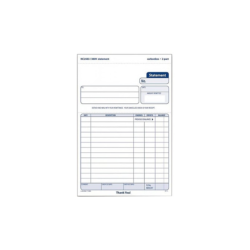 Adams 2-Part Carbonless Sales Orders, 100 Sets/Book (NC2583) image 1