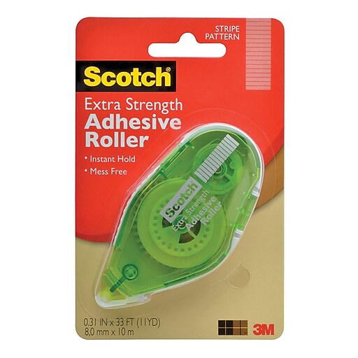Scotch® Extra Strength Adhesive Roller, 3/8" x 396" (6055ES) at Staples