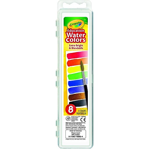 Crayola® ExtraBright Watercolors Paint, Blendable, Washable (530083