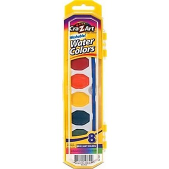 Cra-Z-Art® Watercolors Paint, Non-Toxic, Washable, 8/Pack (10651-72)
