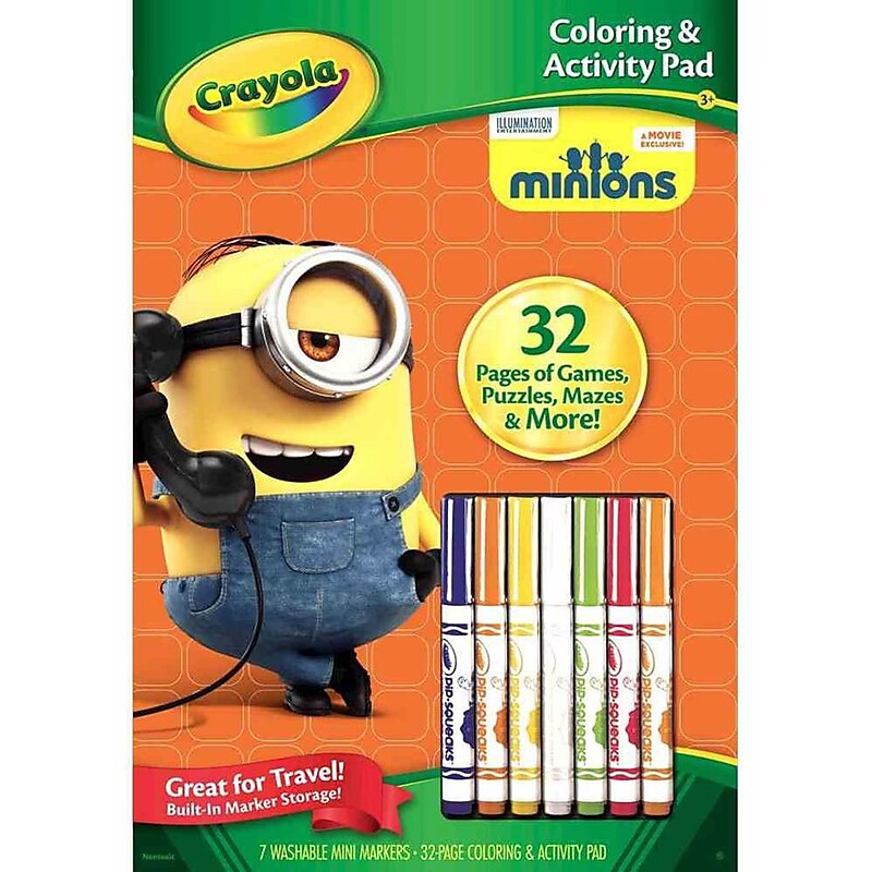 Crayola Despicable Me, Color & Sticker Book (04-0056) image 1