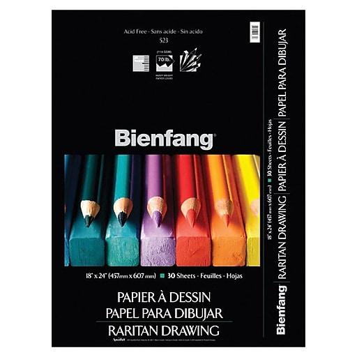 Bienfang 523 Raritan Drawing Paper Pad, 18 x 24