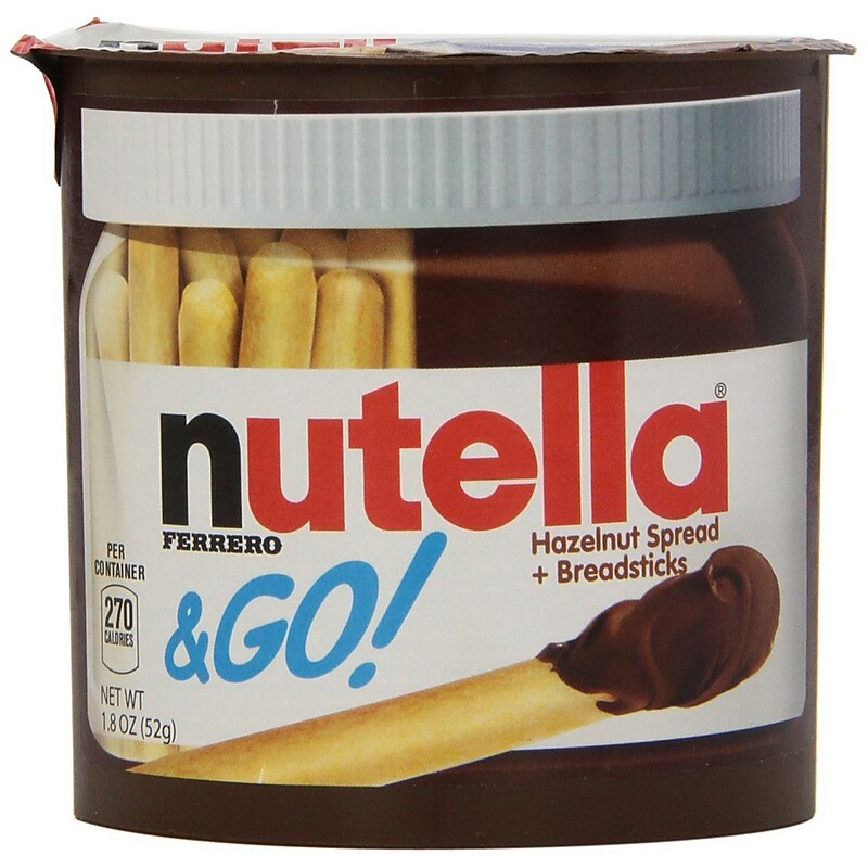 Nutella Nutella & Go! Spread and Breadstick, Single Serve, Hazelnut (80314) image 1
