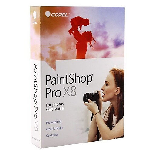 Corel Paintshop Pro X8 4 0 Software Windows Dvd Staples